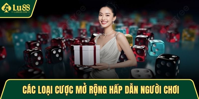 Tài Xỉu LU88 - Luật Chơi Đơn Giản Và Chiến Thuật Hiệu Quả 2 Các loại cược mở rộng hấp dẫn người chơi